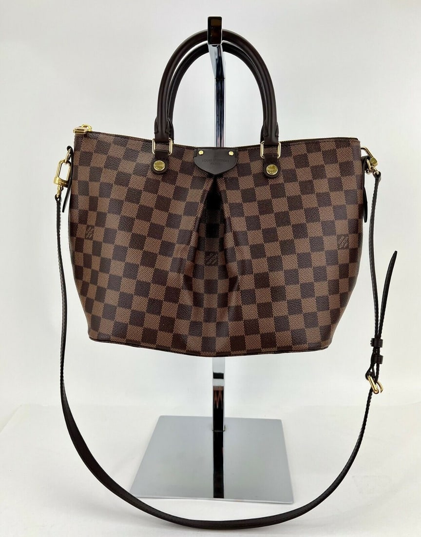 Louis Vuitton Shoulder Bag Siena MM Damier Ebene Canvas Shoulder Hand Bag A974 (1 of 13)
