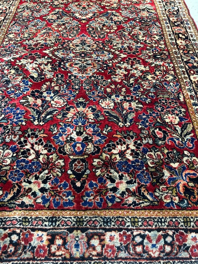 Hand Knotted Persian Sarouk 3x5 ft (1 of 7)