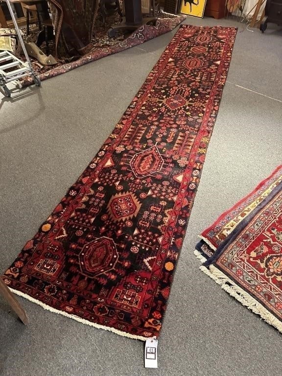 Hand Knotted Persian Lilihan Runner 16.3x3.3 ft (1 of 4)