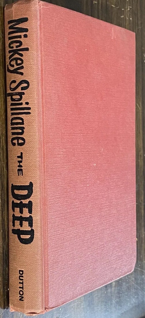 THE DEEP By MICKEY SPILLANE 1961 First Edition Stated HC no DJ Dutton Very Good (1 of 13)