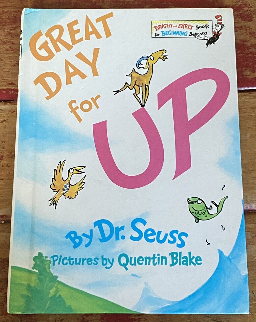 Dr Seuss Great Day for Up First Edition 1975 Early Print P23 HC Near Fine (1 of 15)