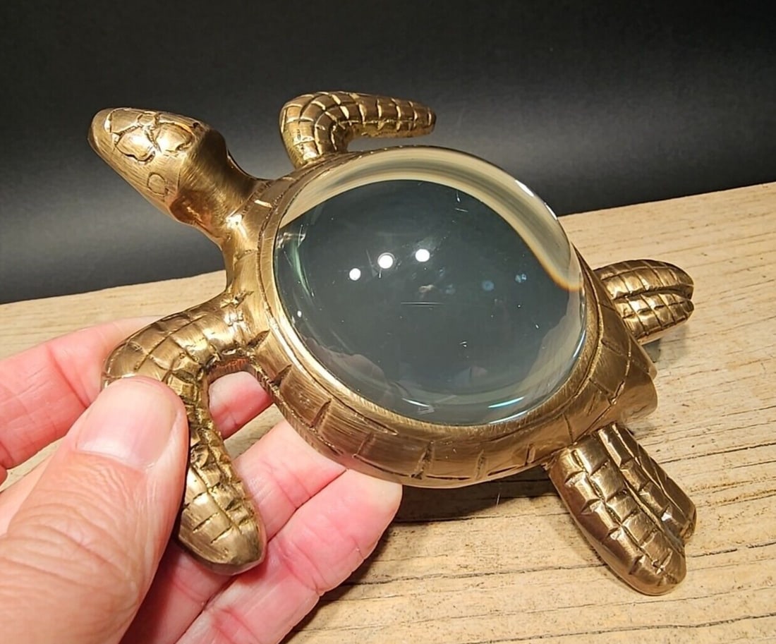 Brass Sea Turtle Magnifying Glass (1 of 13)