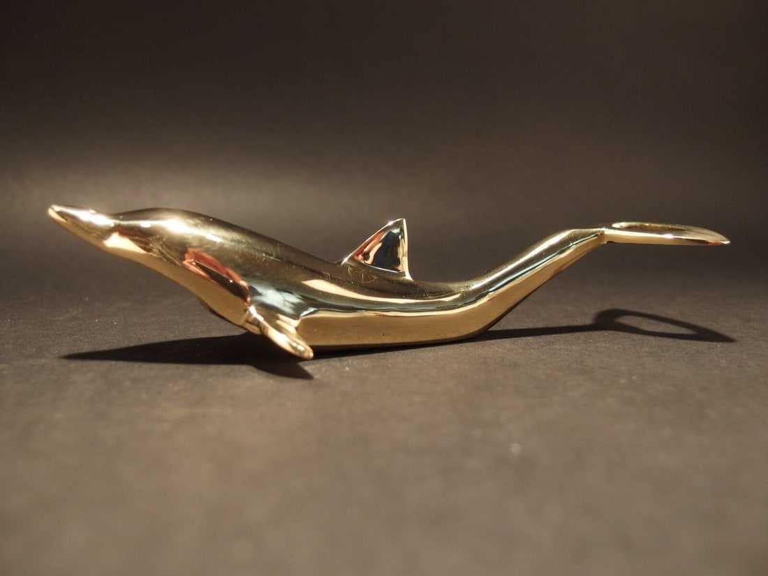 Brass Dolphin Soda Beer Bottle Cap Opener (1 of 7)