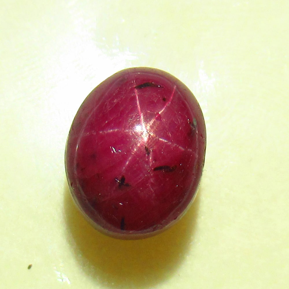 16.23 Ctw Natural Deep Red Ruby Star Ruby Oval Cabochon (1 of 2)