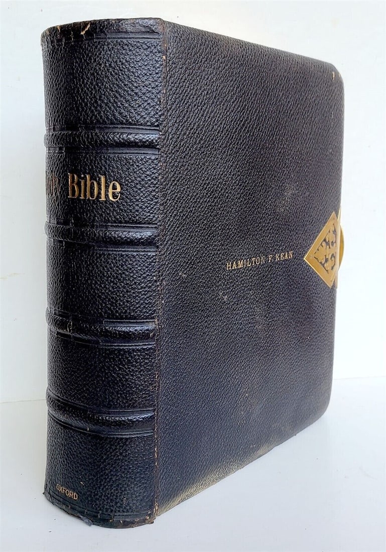 1884 BIBLE of US SENATOR Hamilton Kean antique in ENGLISH AMERICANA (1 of 11)