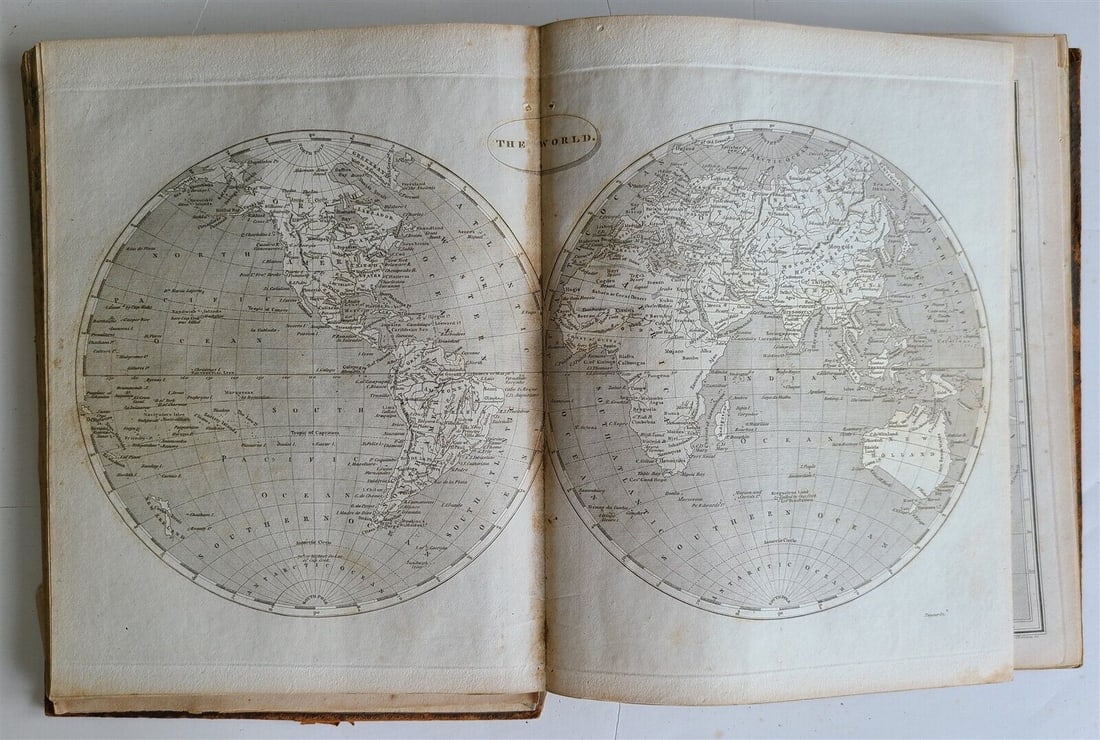1810s ANCIENT & MODERN ATLAS illustrated w/ 62 MAPS antique volume 6 Cyclopaedia (1 of 20)