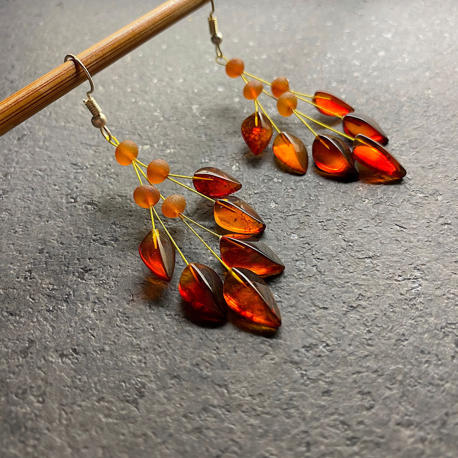 Alluring Vintage Amber Earrings (1 of 8)