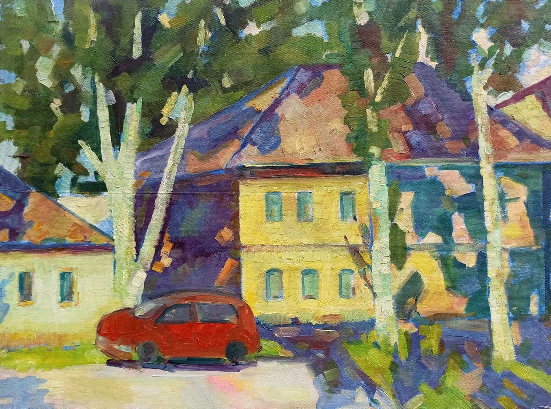 Oil painting Urban landscape Peter Tovpev (1 of 10)