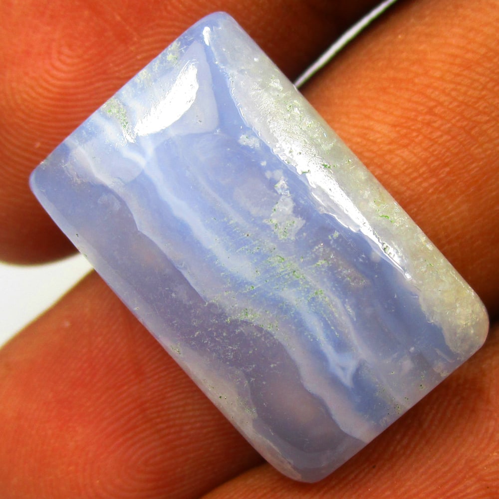 19.91 Ctw Natural Blue Lace Agate Octagon Cab: No Reserve! Title: 19.91 Ctw Natural Blue Lace Agate Octagon Cab Stone Clarity: Opaque Gemstone:Natural Lace Agate Carat Weights: 19.9 Size/Dimensions: 22.00 x 13.30 x 6.40 mm Additional Info:Excellen