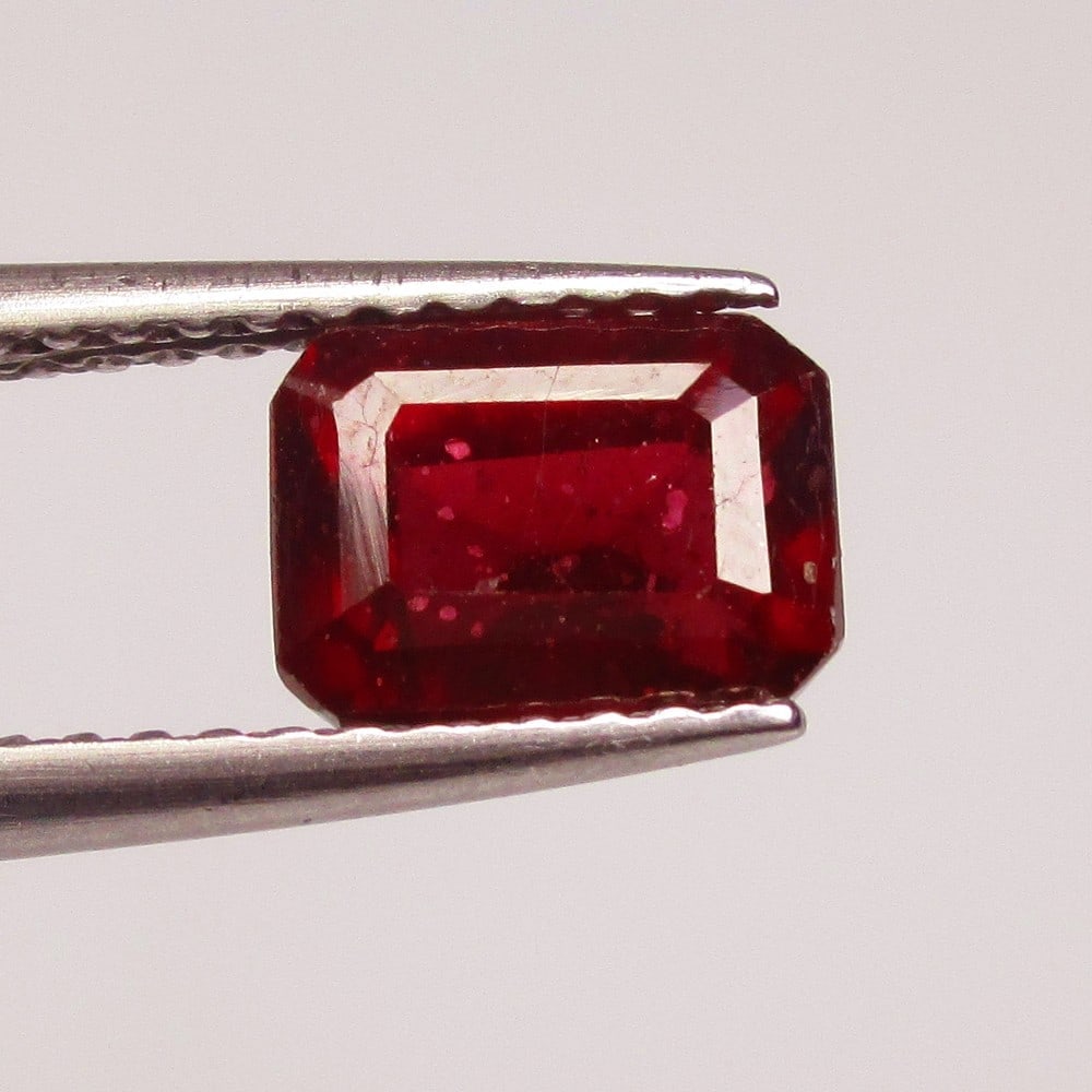 2.07 Ctw Natural Mozambique Red Ruby Octagon Cut (1 of 2)