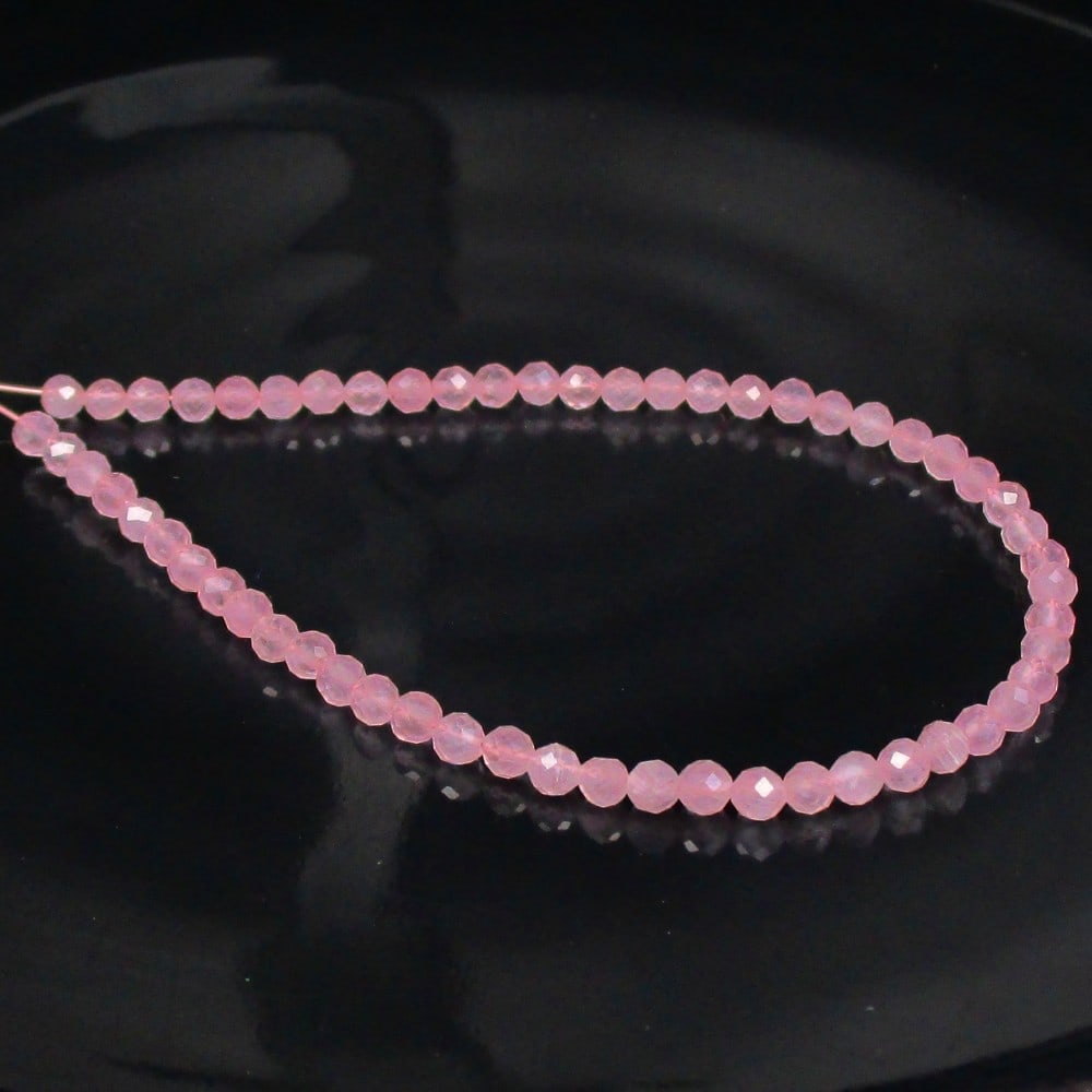 10.66 Ctw Natural Rose Quartz Round Cut Beads: No Reserve! Title: 10.66 Ctw Natural Rose Quartz Round Cut Beads Stone Clarity: Semi-Transparent Gemstone:Natural Rose Quartz Beads Carat Weights: 10.66 Size/Dimensions: 3.00 - 3.20 mm / 57 Pc's Addit