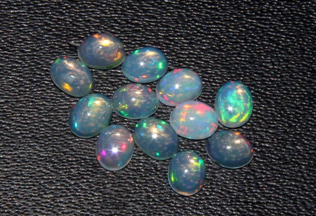 Fabulous " Fire Ethiopian Opal " 1.35 Cts Natural Ethiopian Opal Pair (1 of 2)