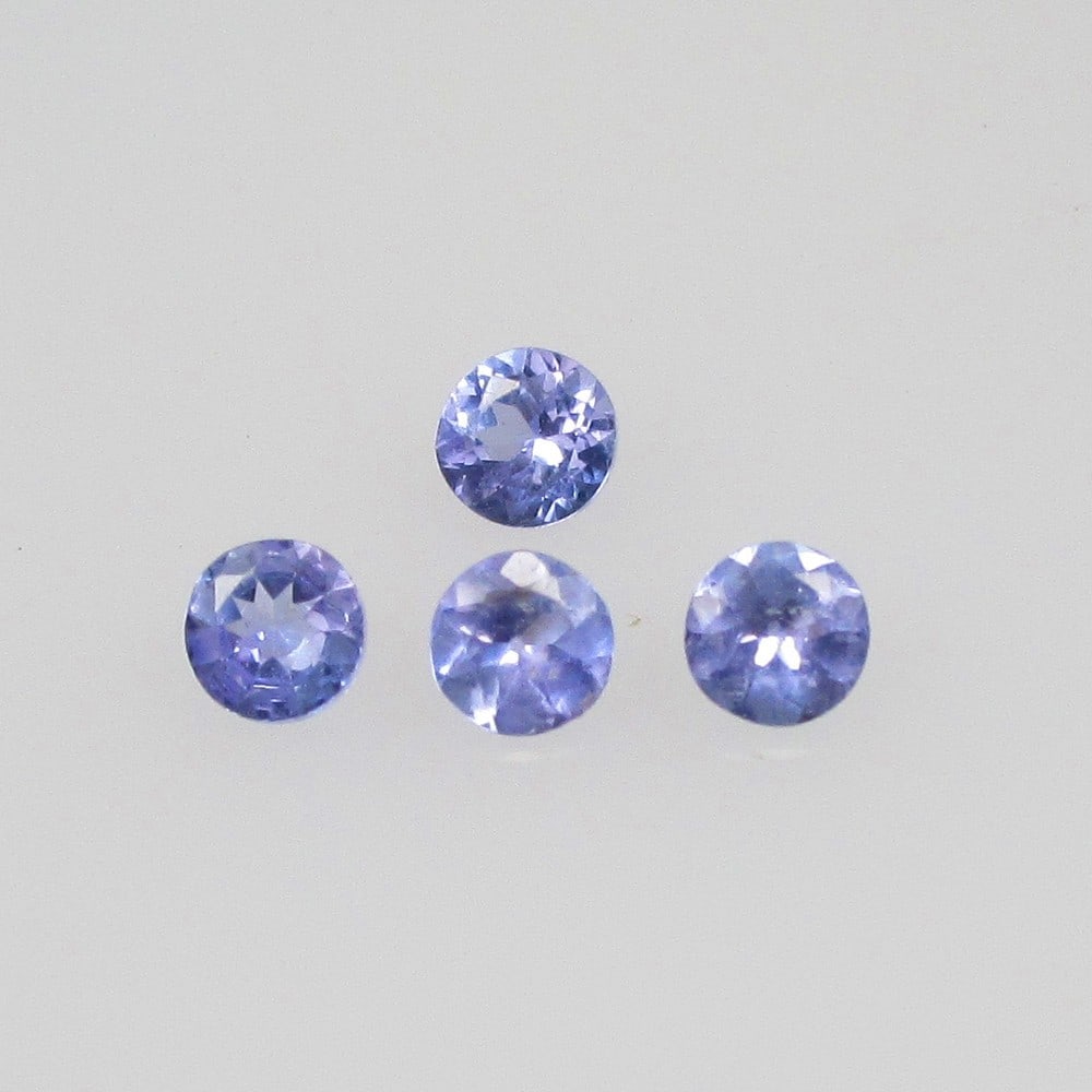 0.40 Ctw Natural 4 Tanzanite Round Set: No Reserve! Title: 0.40 Ctw Natural 4 Tanzanite Round Set Stone Clarity: VVS Gemstone:Natural Tanzanite Carat Weights: 0.4 Size/Dimensions: 2.80 - 2.90 mm / 4 Pc's Additional Info:Top Quality Luster /