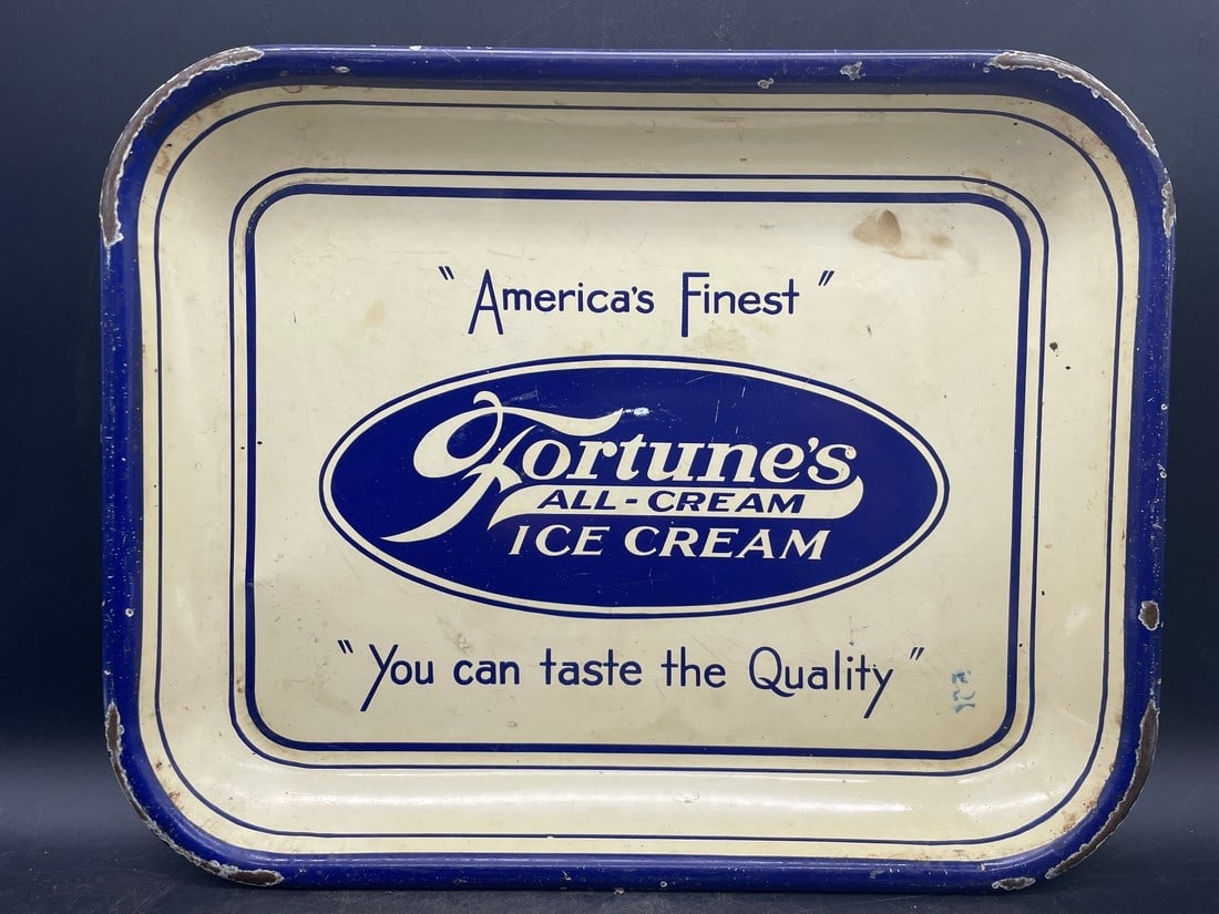 FORTUNE'S ICE CREAM Palor SERVING TRAY Advertising (1 of 6)