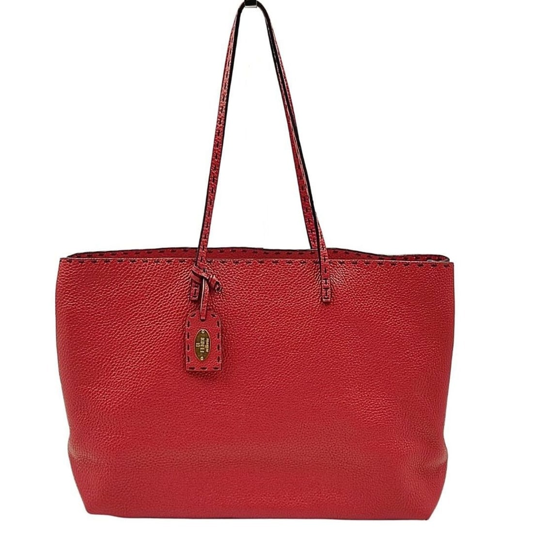 FENDI Selleria shopper bag in red leather (1 of 7)
