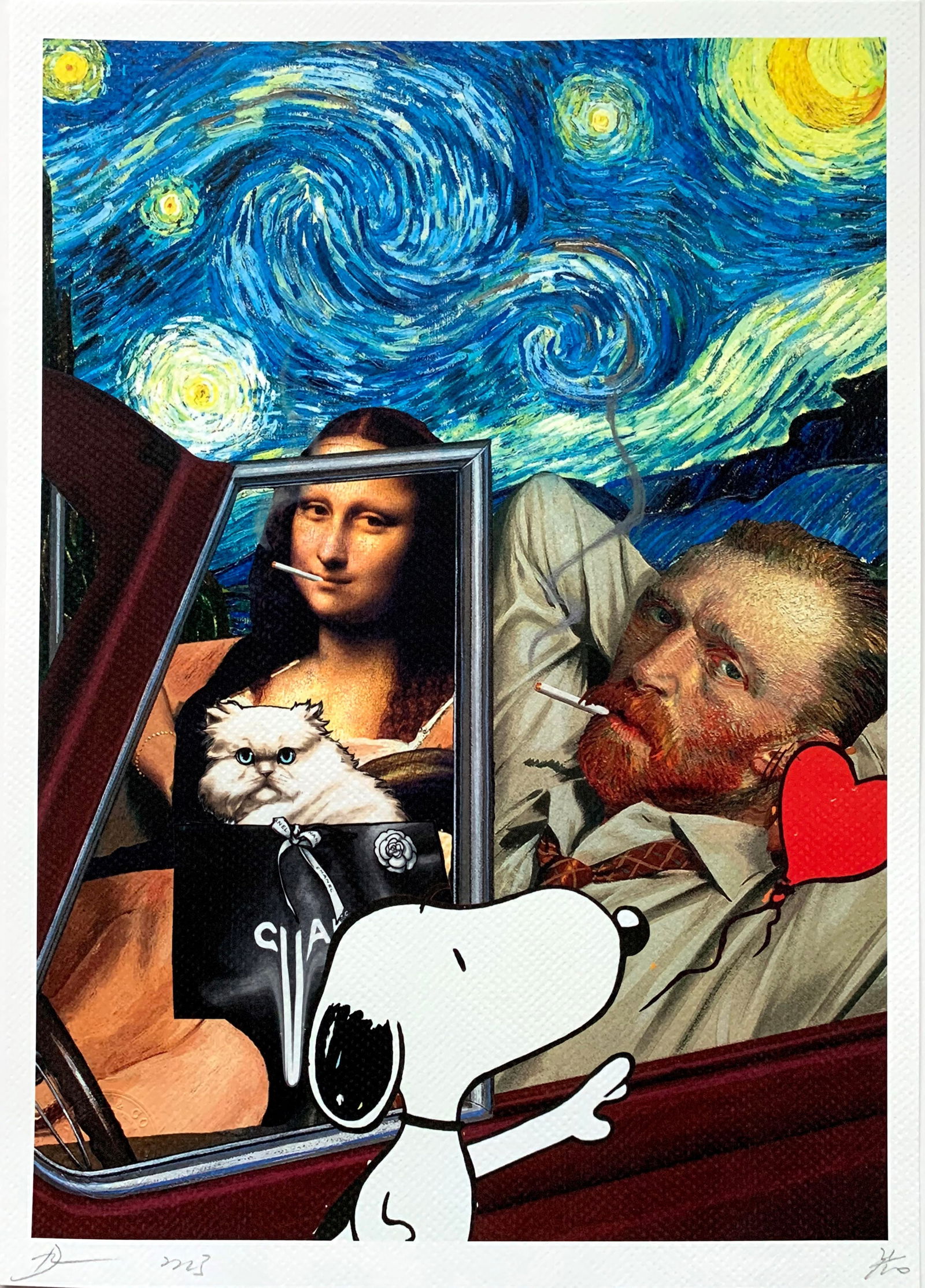 Death Nyc Van Gogh Mona Lisa Snoopy