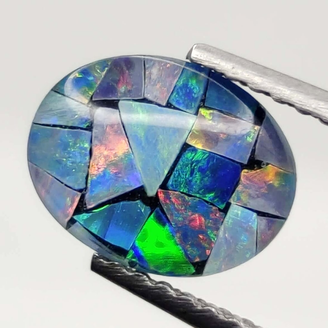 1.35 ct Australian Triplet Composite Mosaic Opal (1 of 2)