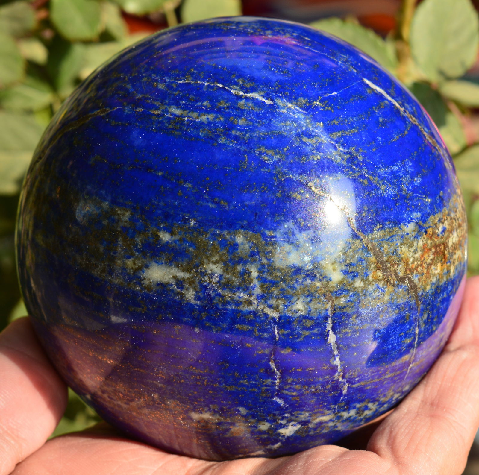1375 Grams Top Blue Lapis Lazuli Round Sphere (1 of 5)