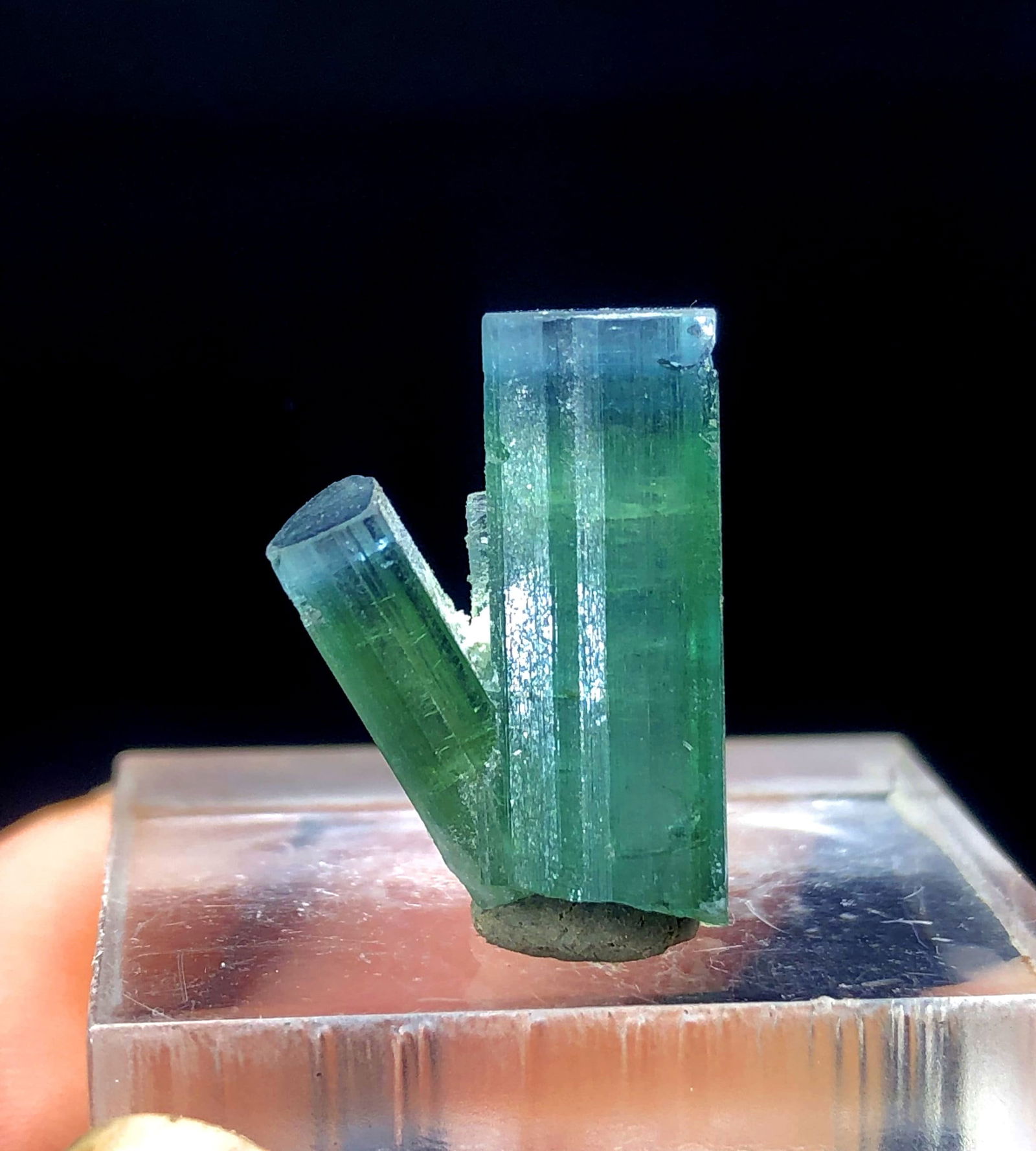Bicolor Tourmaline Crystal, Terminated Tourmaline, Blue Tourmaline, Tourmaline From Paproke (1 of 6)