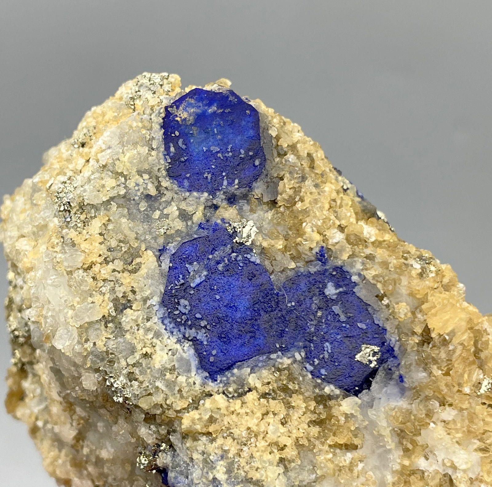275 Gm Extraordinary Rare Royal Blue Lazurite With Pyrite Specimen~Afghanistan (1 of 4)