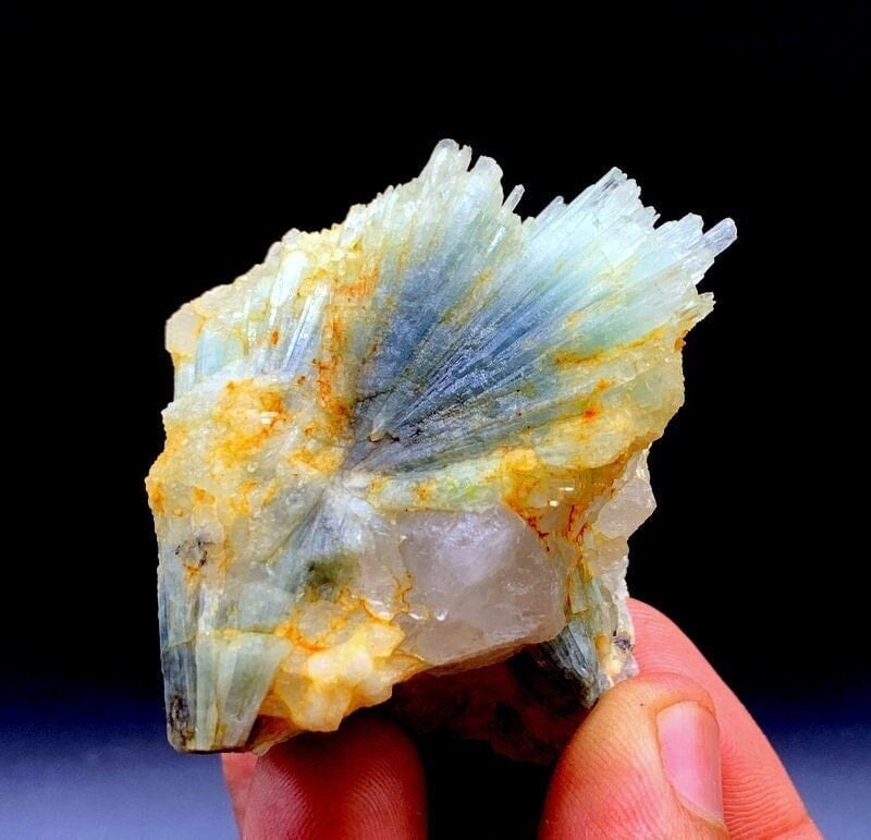 109 grams lovely natural damagfree top quality blue Aquamarine bunch crystals specimen from skardu: Materials: top quality aquamarine, aquamarine bunche, aquamarine specimen 109 grams lovely natural damagfree top quality blue Aquamarine bunch crystals specimen from skardu province pakistan size...50