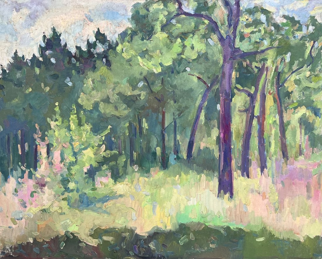 Oil painting Summer day Peter Tovpev: Description: №Dobr 787 *** ABOUT THIS PAINTING *** * TITLE: "Summer day" * ARTISTS: Peter Tovpev * SIZE: 65x80 cm/'25.59x31.49 inches' * MEDIUM: oil, canvas * HAND PAINTED: Original painting fro