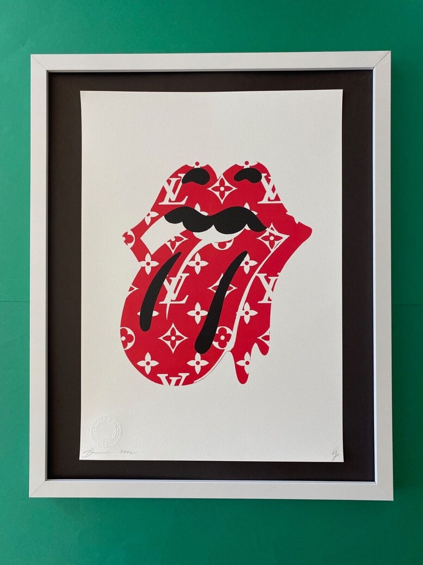 DEATH NYC Hand Signed LARGE Print Framed 16x20in COA ROLLING STONES VUITTON & (1 of 6)