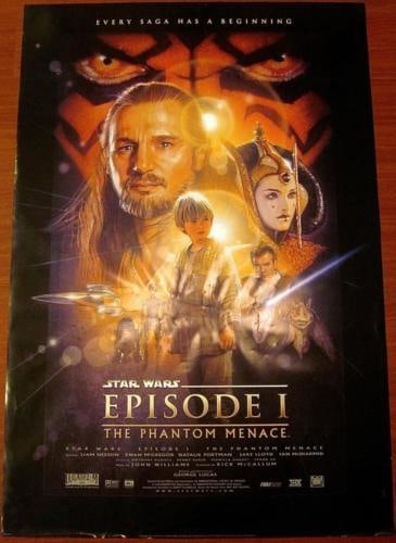 Star Wars The Phantom Menace - 1999 One Sheet Poster - Episode 8 (1 of 1)