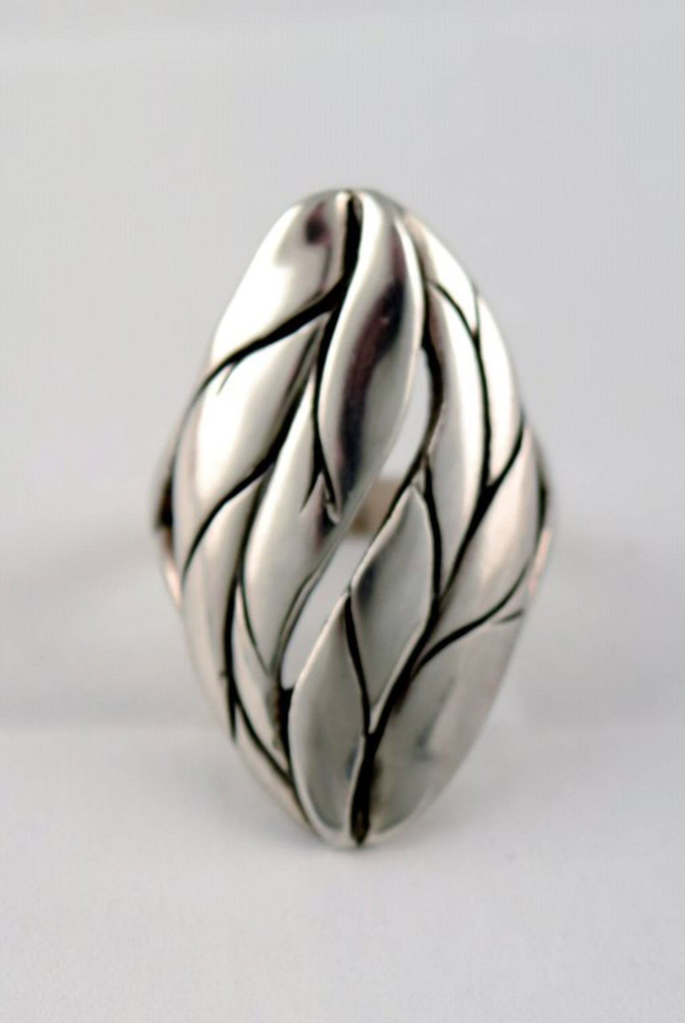 Danish Sterling Silver ring in modern design. 1960 / 70s. (1 of 5)