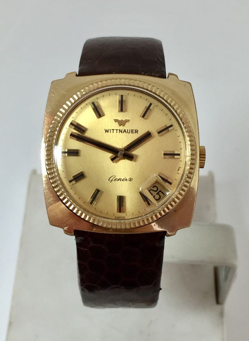 Vintage Gold Plated WITTNAUER Unisex Wind Watch 1970s Cal C11K* EXLNT* SERVICED: Vintage Gold Plated WITTNAUER Geneve Unisex Wind Watch 1970s Cal.C11K* EXLNT* SERVICED This Men’s Wittnauer watch is Swiss made Great present for yourself or someone you love! Great present for