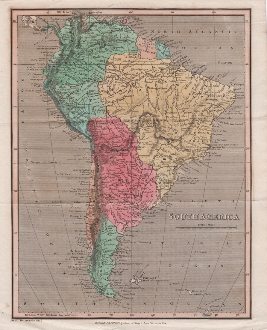 Carey & Lea: Post-revolutionary South America, 1823 (1 of 1)
