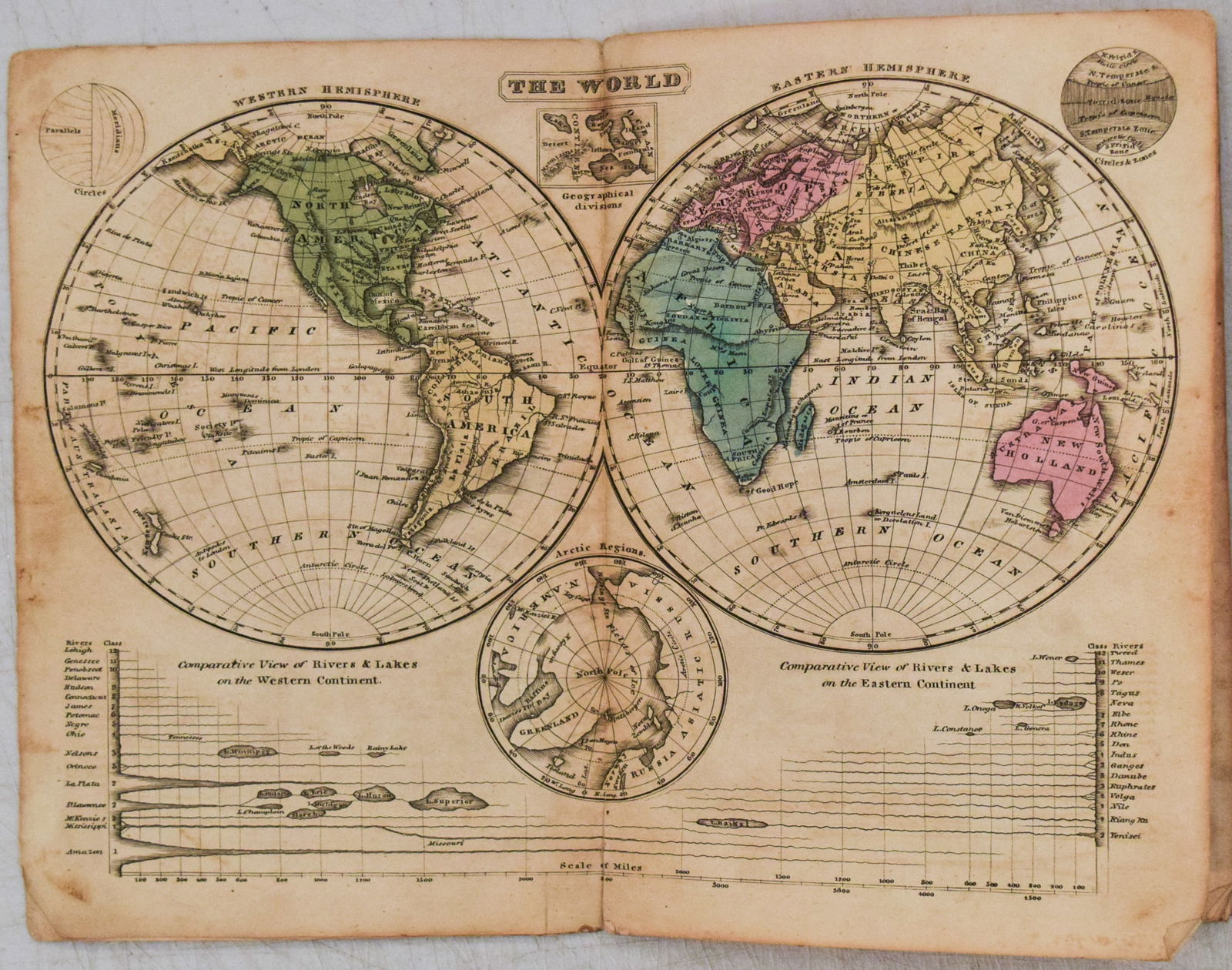 1822 Woodbridge World Map -- The World (1 of 1)