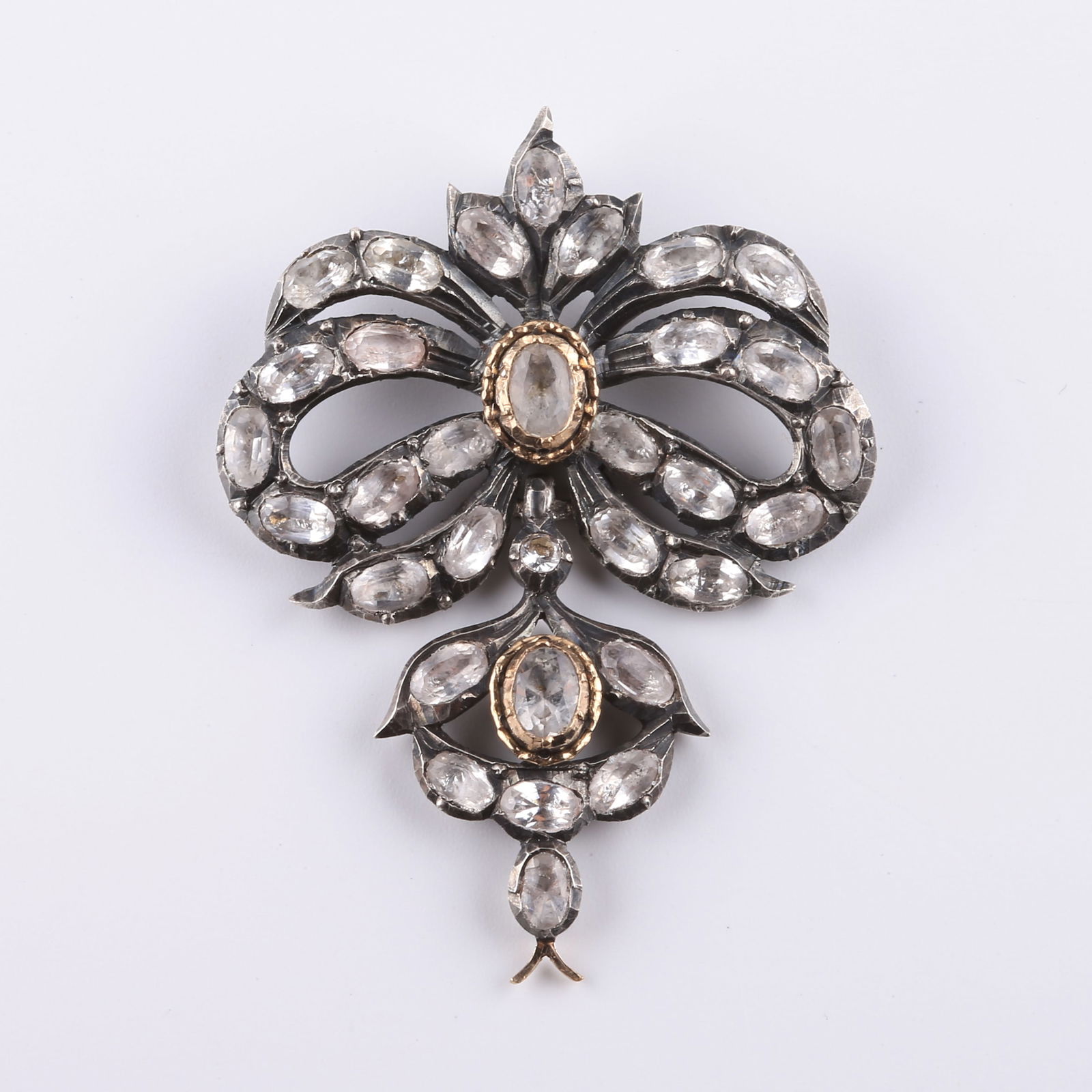 Gold and Silver Pendant with Diamonds (1 of 6)