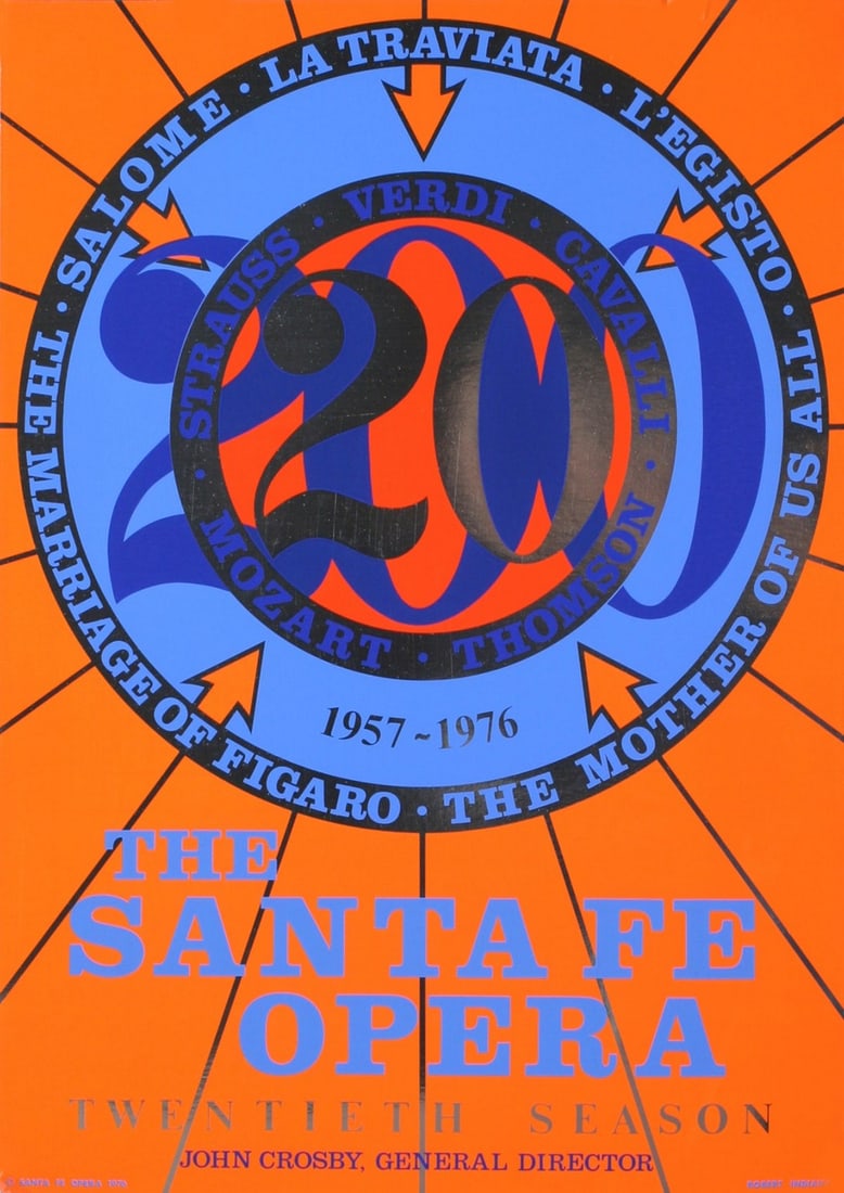 Robert Indiana - The Santa Fe Opera - 1976 Serigraph 31" x 22" (1 of 1)