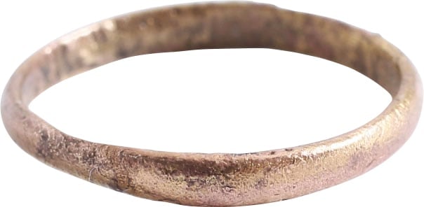 ANCIENT VIKING WOMAN'S WEDDING RING C.850-1050 AD, SZ 4 1/4 (1 of 5)