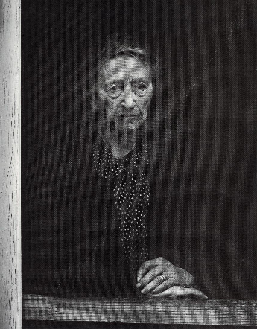 ANSEL ADAMS - Woman and Screen Door, Independence, CA (1 of 1)