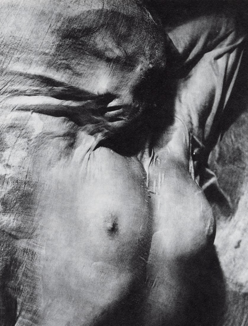 ERWIN BLUMENFELD - Female Figure Under Wet Silk 1938: Artist: Erwin Blumenfeld Title: Female Figure Under Wet Silk, Paris, 1938 Medium: Photo Litho, 1983, Italy Dimensions: 5.55x7.5" Description: Heat Wax Mounted on 8.5x11" Conservation Board Artist Bio: