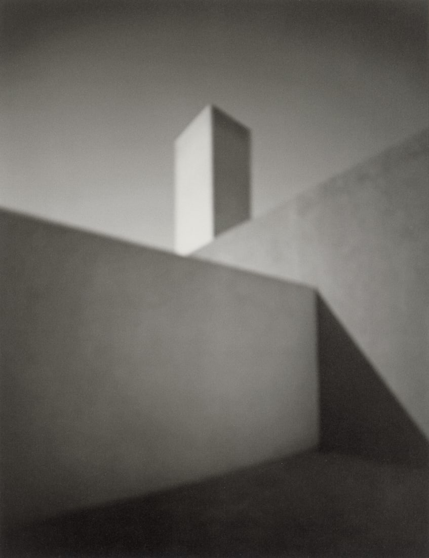HIROSHI SUGIMOTO - Barragan House, 2002: Artist: Hiroshi Sugimoto Title: Barragan House, 2002 Medium: Photo Litho, 2005, Germany Dimensions: 6.55x8.5" Description: Heat Wax Mounted on 8.5x11" Conservation Board Artist Bio: Hiroshi Sugimoto (