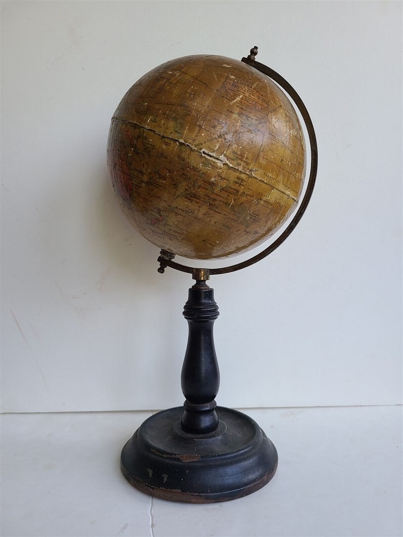 1920s GLOBE TERRESTRIAL 6" small antique AMERICAN (1 of 14)