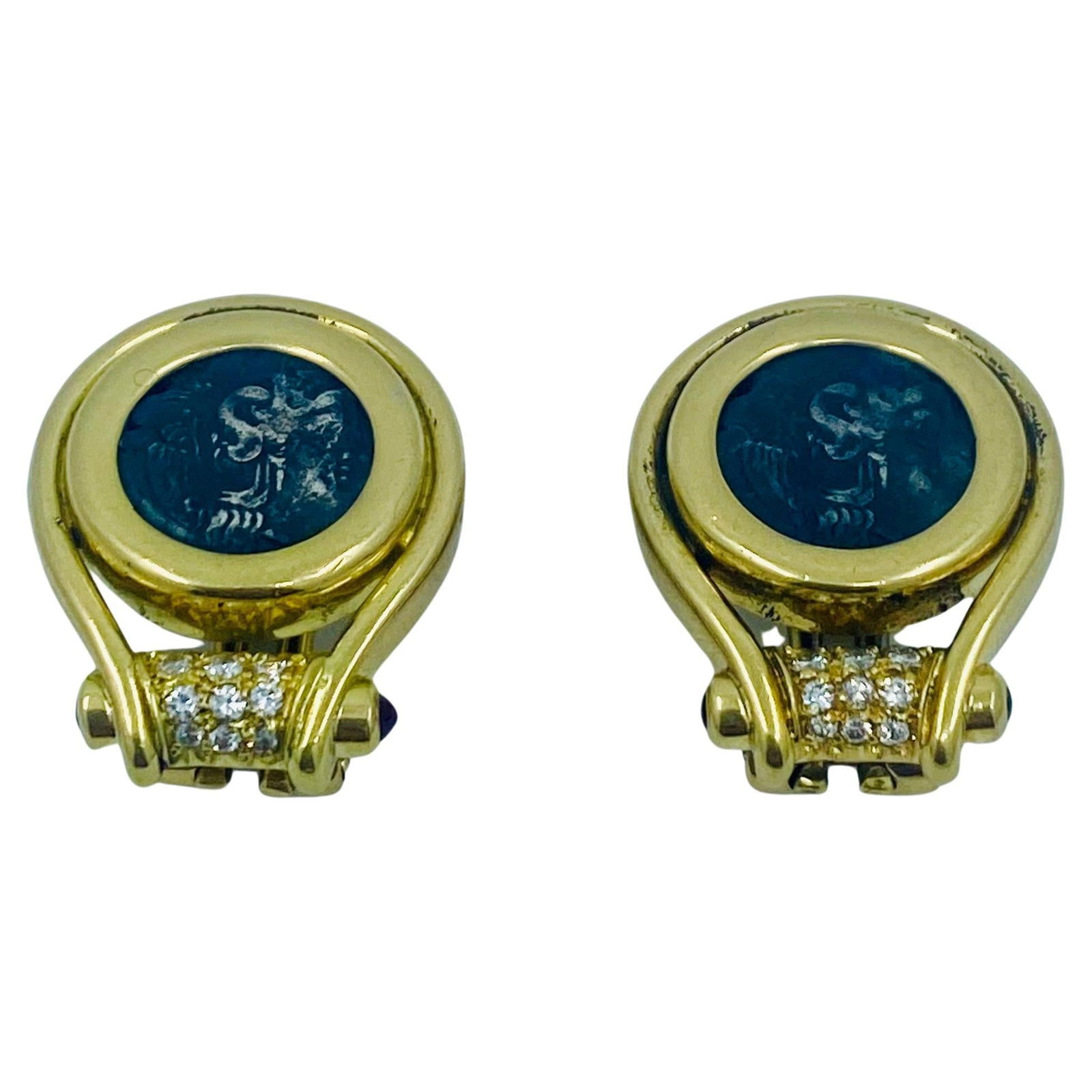 Ancient coin shop earrings