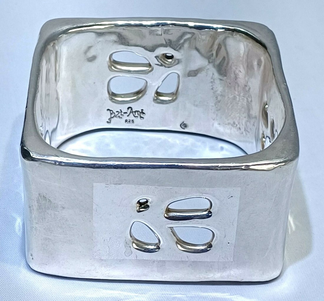 Designer Bat Ami Sterling Silver Bangle Bracelet (1 of 3)
