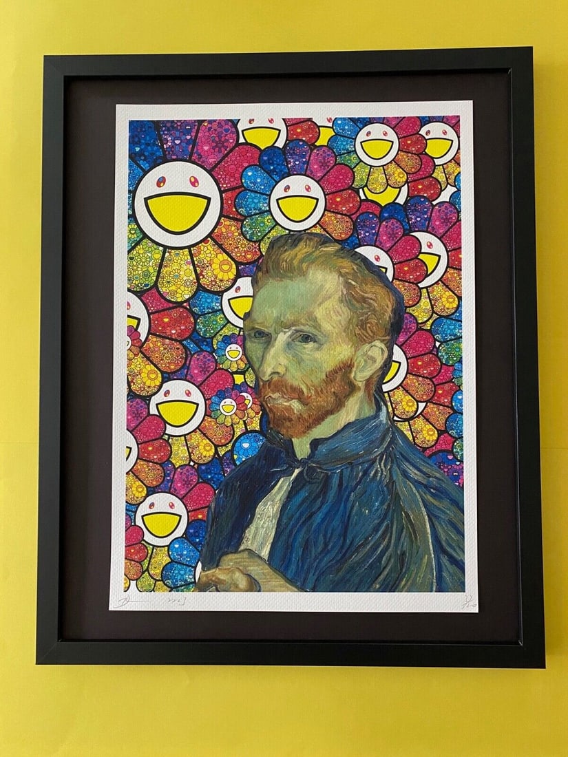 DEATH NYC Hand Signed LARGE Print Framed 16x20in COA OBAMA SOLDIERS BANKSY N (1 of 6)