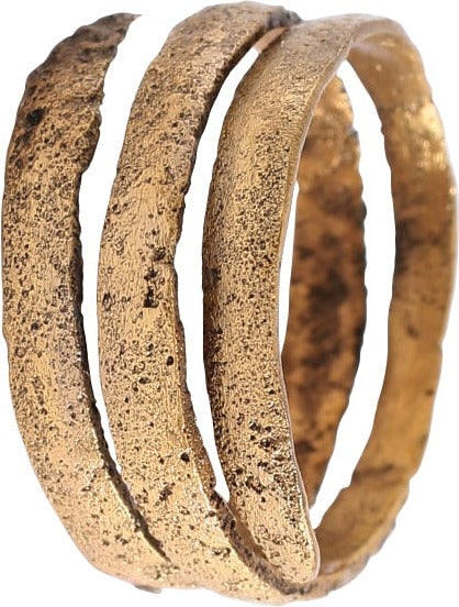 ANCIENT VIKING COIL RING, 850-1050 AD, SIZE 11 1/4 (1 of 5)