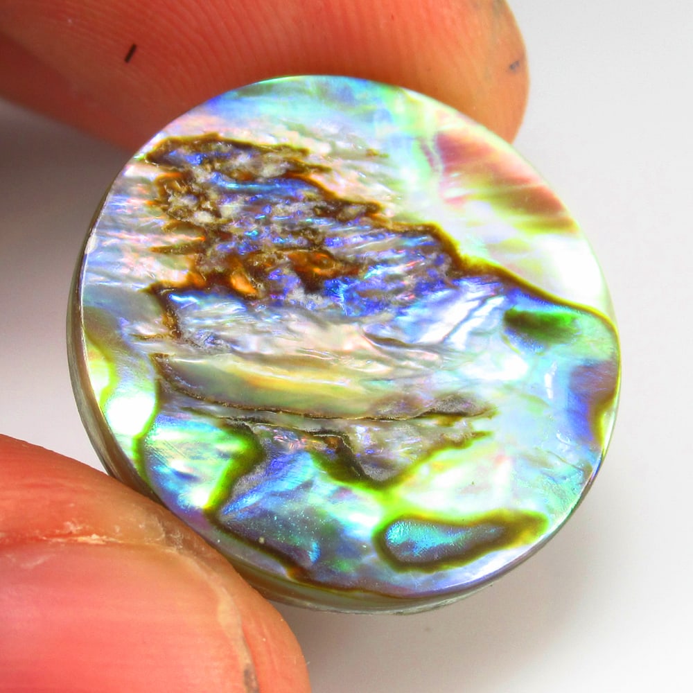 Natural Abalone Sae Shell Quartz - 9.44 Ct (1 of 2)