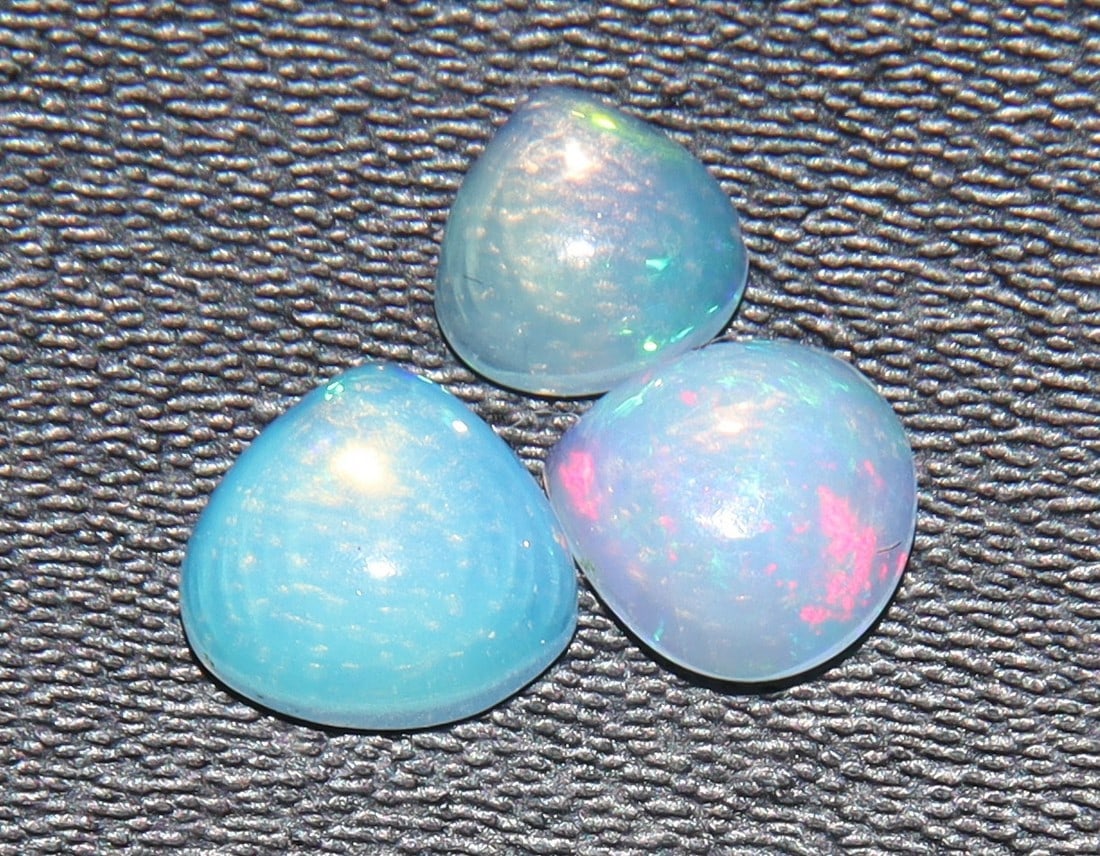 Marvellous " Fire Ethiopian Opal " 1.14 Cts Natural Ethiopian Opal Set (1 of 2)