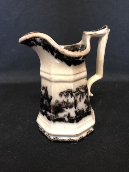 Corean Mulberry Creamer: It is 6 1/2” high and dates around the 1850’s. It has light wear on several small spots. Otherwise it has no other issues Shipping: Domestic: Flat-rate of $15.00 to anywhere within the con