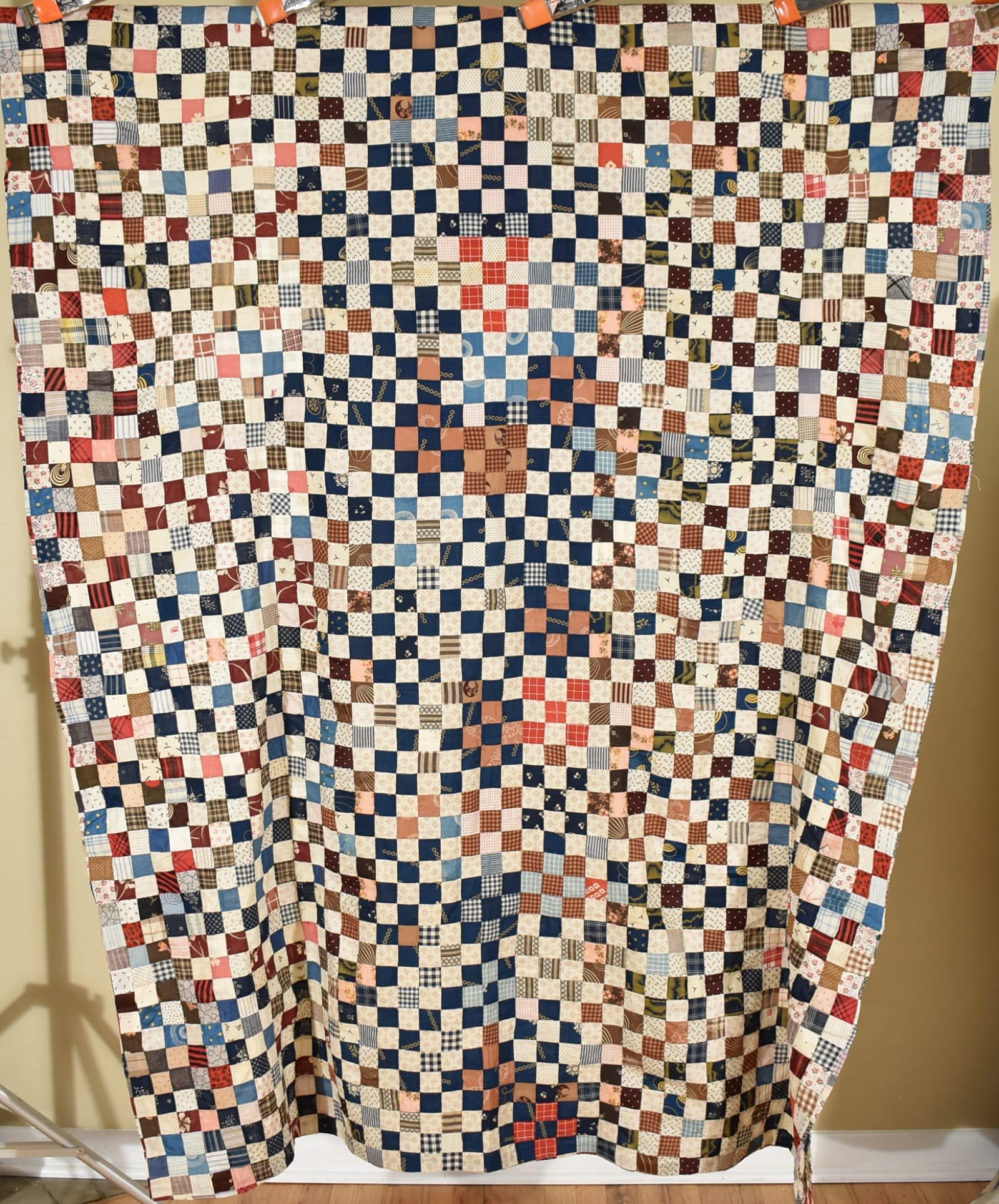 1880's Checkerboard Quilt Top (1 of 9)