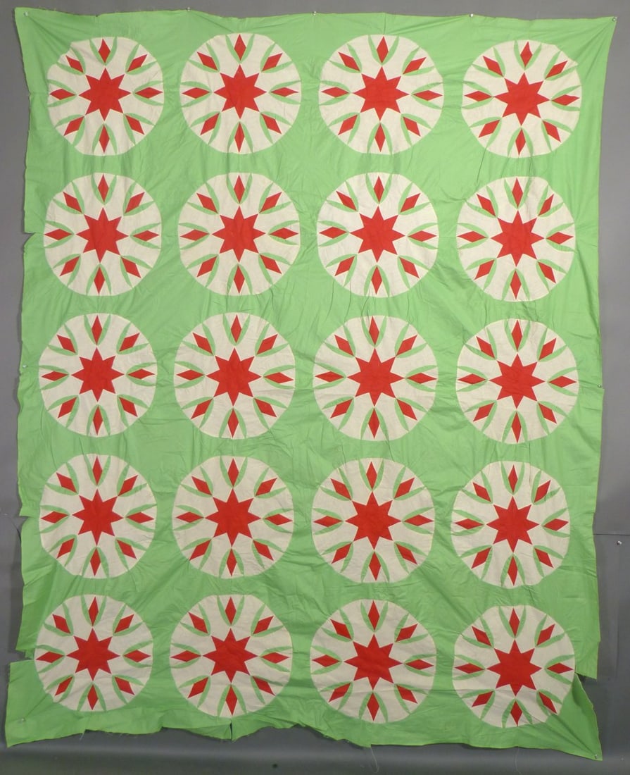 Antique "Bursting Stars" Quilt Top (1 of 6)