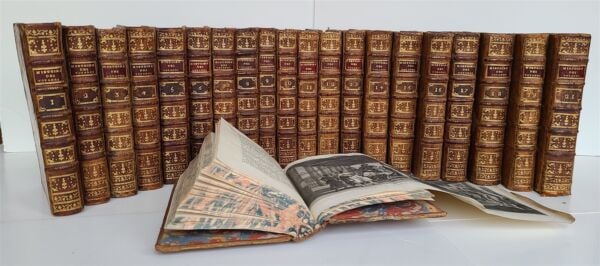 1780 HISTORY of VOYAGES by LE HARPE 21 VOLUMES ILLUSTRATED antique in FRENCH (1 of 20)