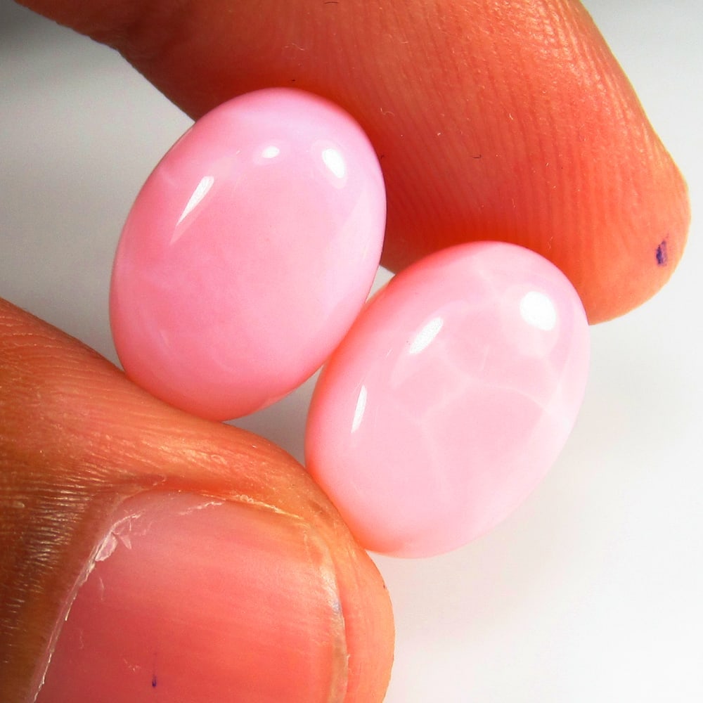 Natural Pink Opal Pair- 11.68 Ct (1 of 2)